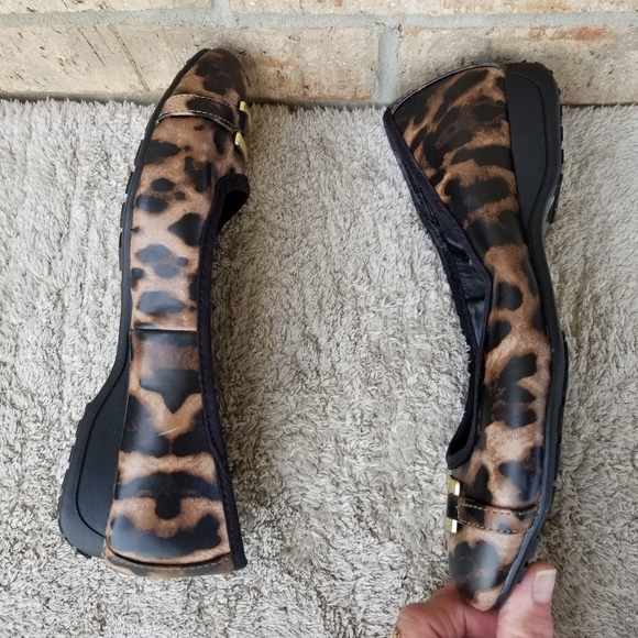 MARK by AVON Black Leopard Pattern Ballet Flats (Womens 8) - Picture 8 of 10